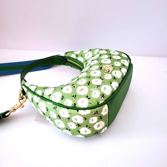 Coach CBI58 Carmen Mini Crossbody Floral Print Handbag Kelly Green Multi - Picture 6 of 7